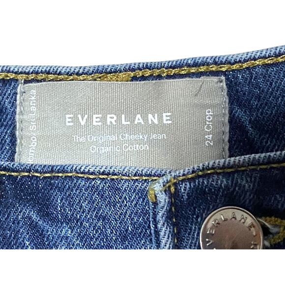 Everlane The Original Cheeky Jeans Cropped 24 Organic Cotton Classic Stretch - Picture 4 of 9